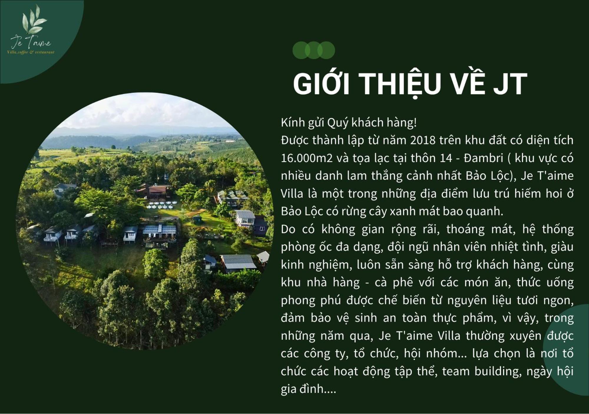 Je T'Aime Villa - Khu Nghi Duong Nha Vuon Nam Giua Thien Nhien Bao La Hoa Co Bảo Lộc Kültér fotó
